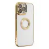 Newface Apple iPhone 14 Pro Max Kılıf Slot Silikon - Gold