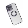 Newface Apple iPhone 14 Pro Max Kılıf Slot Silikon - Mor