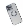 Newface Apple iPhone 14 Pro Max Kılıf Slot Silikon - Sierra Blue