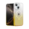 Newface Apple iPhone 14 Pummel Shiny Magsafe Kapak - Gold