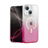 Newface Apple iPhone 14 Pummel Shiny Magsafe Kapak - Pembe