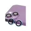 Newface Apple iPhone 14 Raze Metal Kamera Lens - Mavi