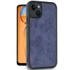 Newface Apple iPhone 15 Kılıf Aras Deri Kapak - Lacivert