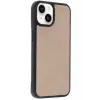 Newface Apple iPhone 15 Kılıf Aras Deri Kapak - Pudra