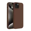 Newface Apple iPhone 15 Kılıf First Silikon - Kahverengi
