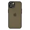 Newface Apple iPhone 15 Kılıf Montreal Silikon Kapak - Siyah