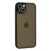 Newface Apple iPhone 15 Kılıf Montreal Silikon Kapak - Siyah