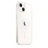 Newface Apple iPhone 15 Plus Kılıf Magneticsafe Şeffaf Silikon - Şeffaf