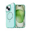 Newface Apple iPhone 15 Plus Live Diamond Magsafe Kapak - Yeşil
