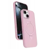 Newface Apple iPhone 15 Plus Regal Magsafe Standlı Kapak - Açık Pembe