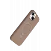 Newface Apple iPhone 15 Plus Regal Magsafe Standlı Kapak - Çöl Titanyum
