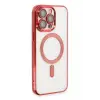 Newface Apple iPhone 15 Pro Kılıf Kross Magneticsafe Kapak - Kırmızı