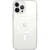 Newface Apple iPhone 15 Pro Kılıf Magneticsafe Şeffaf Silikon - Şeffaf