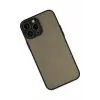 Newface Apple iPhone 15 Pro Kılıf Montreal Silikon Kapak - Siyah