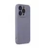 Newface Apple iPhone 15 Pro Kılıf Nano içi Kadife Silikon - Lila