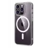 Newface Apple iPhone 15 Pro Max Combo Sert Şeffaf Magsafe Kapak - Şeffaf