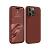 Newface Apple iPhone 15 Pro Max Kılıf First Silikon - Bordo