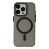Newface Apple iPhone 15 Pro Max Kılıf Lodos Magneticsafe Mat Kapak - Siyah