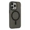 Newface Apple iPhone 15 Pro Max Kılıf Lodos Magneticsafe Mat Kapak - Siyah
