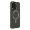 Newface Apple iPhone 15 Pro Max Kılıf Lodos Magneticsafe Mat Kapak - Titan Gri