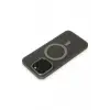 Newface Apple iPhone 15 Pro Max Kılıf Lodos Magneticsafe Mat Kapak - Titan Gri