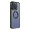 Newface Apple iPhone 15 Pro Max Kılıf Slot Silikon - Köknar Yeşili