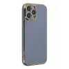 Newface Apple iPhone 15 Pro Max Kılıf Volet Silikon - Mavi