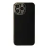 Newface Apple iPhone 15 Pro Max Kılıf Volet Silikon - Siyah