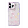 Newface Apple iPhone 15 Pro Max Lumi Desenli Kapak - Mor