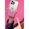 Newface Apple iPhone 15 Pro Max Pummel Shiny Magsafe Kapak - Mavi