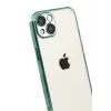 Newface Apple iPhone 15 Razer Lensli Silikon - Yeşil