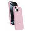 Newface Apple iPhone 15 Regal Magsafe Standlı Kapak - Açık Pembe