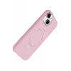 Newface Apple iPhone 15 Regal Magsafe Standlı Kapak - Açık Pembe