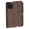 Newface Apple iPhone 15 Trend S Plus Kapaklı Kılıf - Taba