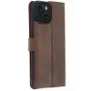 Newface Apple iPhone 15 Trend S Plus Kapaklı Kılıf - Taba