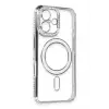 Newface Apple iPhone 16 Kılıf Joke Simli Magneticsafe Kılıf - Gri