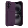 Newface Apple iPhone 16 Kılıf Kelvin Kartvizitli Silikon - Derin Mor