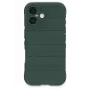 Newface Apple iPhone 16 Kılıf Optimum Silikon - Koyu Yeşil