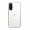 Newface Apple iPhone 16 Kılıf Pc Real Magsafe Kapak - Şeffaf