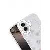 Newface Apple iPhone 16 Lumi Desenli Kapak - Beyaz