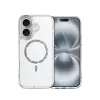 Newface Apple iPhone 16 Plus Live Diamond Magsafe Kapak - Şeffaf