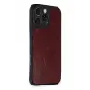 Newface Apple iPhone 16 Pro Max Kılıf Aras Deri Kapak - Bordo