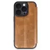 Newface Apple iPhone 16 Pro Max Kılıf Flip Cover - Taba