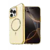 Newface Apple iPhone 16 Pro Max Live Diamond Magsafe Kapak - Sarı