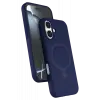 Newface Apple iPhone 16 Regal Magsafe Standlı Kapak - Lacivert