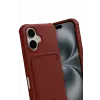 Newface Apple iPhone 17 Kelvin Kartvizitli Silikon - Bordo