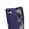 Newface Apple iPhone 17 Kelvin Kartvizitli Silikon - Derin Mor