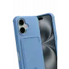 Newface Apple iPhone 17 Kelvin Kartvizitli Silikon - Mavi