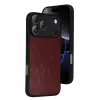 Newface Apple iPhone 17 Pro Aras Deri Kapak - Bordo
