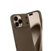 Newface Apple iPhone 17 Pro Auto Focus Karbon Kapak - Kahverengi